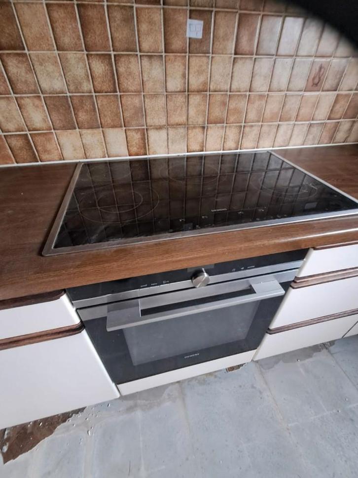 Siemens inductiekookplaat 80 cm – ET845EC11, Elektronische apparatuur, Fornuizen, Gebruikt, Inbouw, Inductie, 5 kookzones of meer