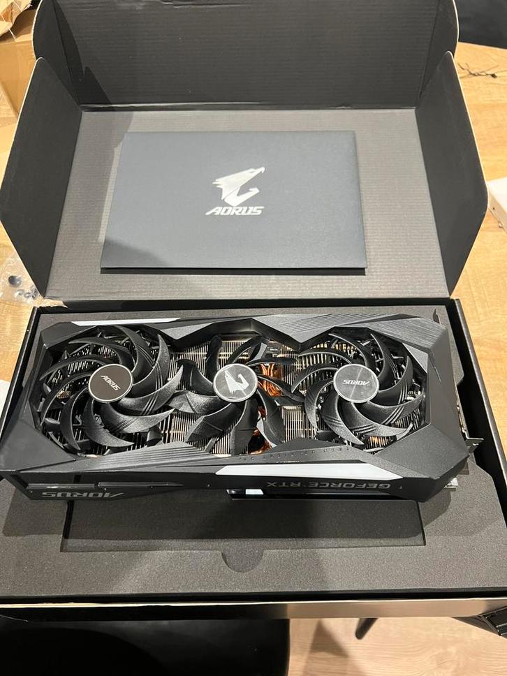 AORUS GeForce RTX 3070 Ti MASTER 8GB GDDR6X – In Doos -, Informatique & Logiciels, Cartes vidéo, Comme neuf, Nvidia, Enlèvement
