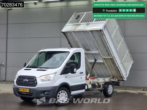 Ford Transit 130pk Euro6 Open Laadbak Airco Cruise Pritsche, Auto's, Bestelwagens en Lichte vracht, Bedrijf, Te koop, Airconditioning