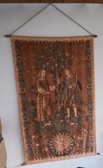 Authentiek wandtapijt (gedrukt textiel) 2 persoonen boom, Ophalen