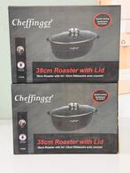 Poêle à frire Cheffinger CF-RO38 38cm — revêtement en marbre, Neuf, Enlèvement ou Envoi, Aluminium, Poêle à frire ou Sauteuse