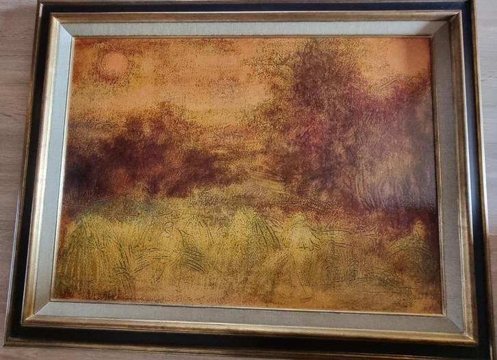 Luc-Peter Crombé - Maaiers en binders, Antiek en Kunst, Kunst | Schilderijen | Klassiek, Ophalen