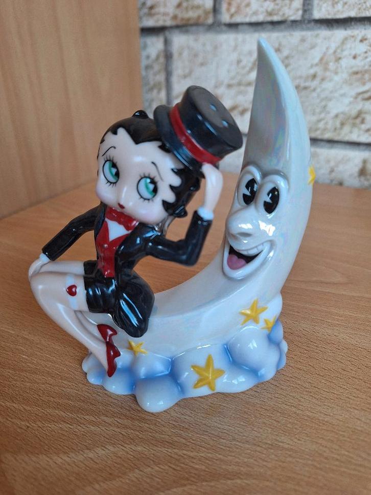 Betty Boop Salt & Pepper Moonstruck 2000, Verzamelen, Beelden en Beeldjes, Nieuw, Mens, Ophalen of Verzenden