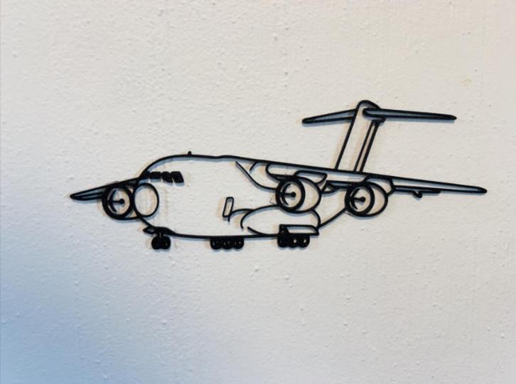 c-17 globemaster vliegtuig wall art, Huis en Inrichting, Woonaccessoires | Wanddecoraties, Nieuw, Ophalen of Verzenden
