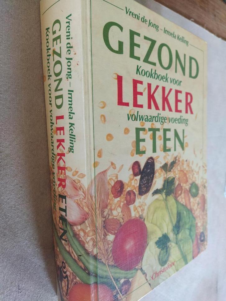 boek: gezond lekker eten+ Wat eten we vandaag?/Vreni De Jong, Boeken, Gezondheid, Dieet en Voeding, Dieet en Voeding, Ophalen of Verzenden
