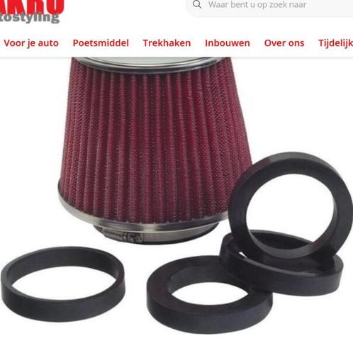 Luchtfilter 155 X 155 Mm 60/65/70/75/80/85/89 Mm Rood, Auto-onderdelen, Filters