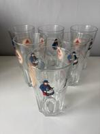 6 verres BASS, Carnaval de Binche 2001, tamboureurs, Enlèvement ou Envoi, Comme neuf