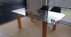 Glazen eettafel, Huis en Inrichting, Tafels | Eettafels, Ophalen, 100 tot 150 cm, 200 cm of meer, Vier personen