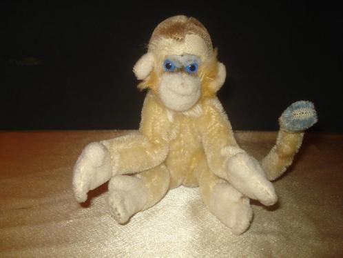 STEIFF Ancien Singe Mungo 14  x 14 cm An 1960 Très Bon Etat, Verzamelen, Beren en Cherished Teddies, Zo goed als nieuw, Overige typen