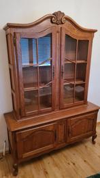 Commode avec vitrine, chêne massif, Maison & Meubles, Enlèvement