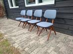 4 vintage van teeffelen siccor chairs, Huis en Inrichting, Ophalen, Hout, Overige kleuren, Zo goed als nieuw