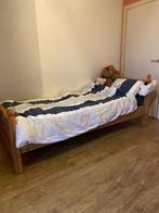 2-persoonsbed + 1-persoonsbed, Huis en Inrichting, Ophalen, Overige materialen, Gebruikt, Beige