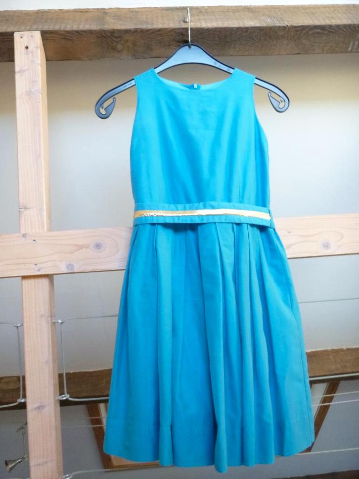 Turquoise communie- of lentefeestkleed van Rtb maat 146/152, Enfants & Bébés, Vêtements enfant | Taille 146, Comme neuf, Fille