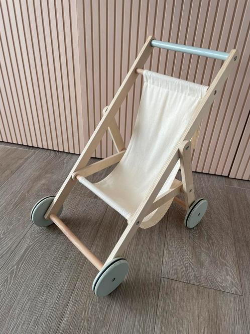 Houten poppenwagen buggy, Kinderen en Baby's, Speelgoed | Poppen, Gebruikt, Ophalen