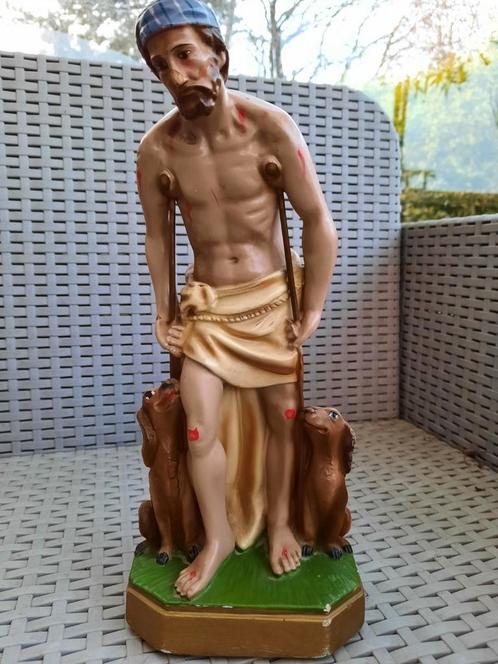 Statue sacrée de Saint Lazare vintage en brocante pour chien, Collections, Religion, Enlèvement ou Envoi