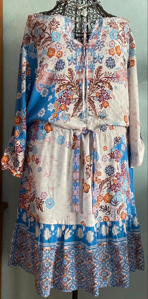 Caroline Biss 36 zomerjurkje met zachte tinten, Kleding | Dames, Jurken, Zo goed als nieuw, Maat 36 (S), Overige kleuren, Ophalen of Verzenden