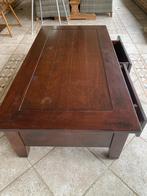 Donkere salontafel, Huis en Inrichting, Ophalen, Gebruikt, 100 tot 150 cm, 50 tot 100 cm