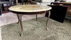 Salontafel met marmeren blad (rond) in goede staat, Huis en Inrichting, Ophalen, Gebruikt, 50 tot 100 cm, Rond