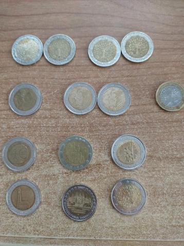 Groot lot zeldzame. 2 euro munten  beschikbaar voor biedingen