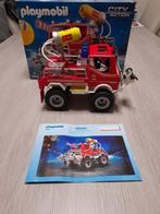 PLAYMOBIL City Action Brandweer terreinwagen met waterkanon, Complete set, Ophalen of Verzenden, Zo goed als nieuw