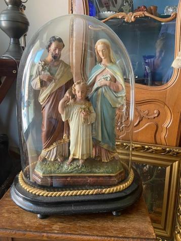 Beeld onder stolp 'Heilige Familie., Enlèvement
