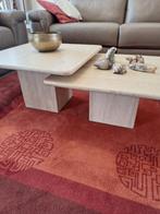 Salontafel, travertin, Huis en Inrichting, Tafels | Salontafels, Ophalen, 50 tot 100 cm, Minder dan 50 cm