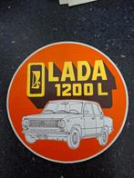 Vintage sticker auto merk Lada 1200L, Ophalen of Verzenden, Zo goed als nieuw, Auto of Motor
