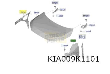 Kia EV3 voorscherm Rechts ORIGINEEL! 66320EV000 beschikbaar voor biedingen