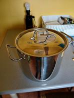 Grote kookpot inox, Huis en Inrichting, Keuken | Potten en Pannen, Ophalen, Zo goed als nieuw, Inox