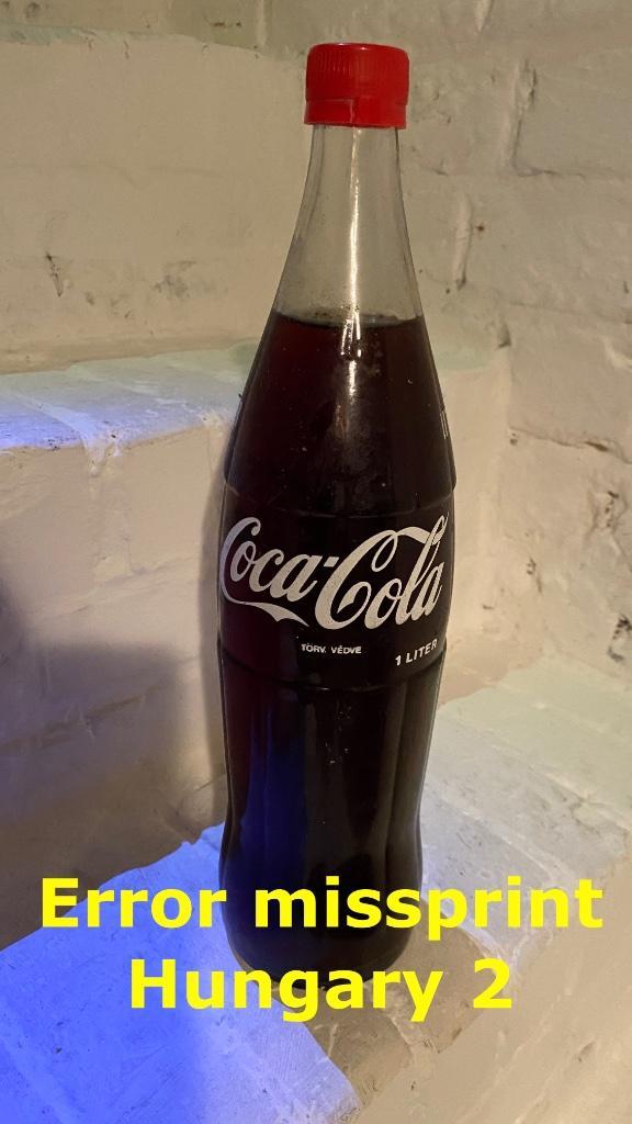 Oude Hongaarse Coca-Cola fles uit jaren 80's MISDRUK 1, Verzamelen, Merken en Reclamevoorwerpen, Nieuw, Ophalen of Verzenden