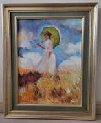 Vrouw met parasol, Ophalen