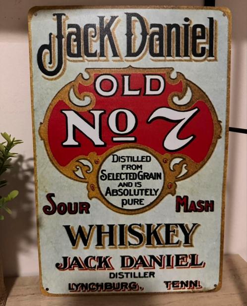 Metalen reclamebord Jack Daniels, Verzamelen, Merken en Reclamevoorwerpen, Nieuw, Reclamebord, Ophalen of Verzenden