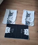 3 Handdoeken Katten, Maison & Meubles, Cuisine | Linge de cuisine, Enlèvement ou Envoi, Comme neuf, Torchon ou Serviette