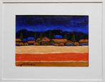 "Het wordt donker" Schilderij in lijst, Verzenden