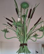 Vintage Reed Decor Wrought Iron Chandelier, Huis en Inrichting, Lampen | Kroonluchters, Ophalen