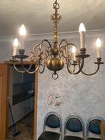 Luster in koper, Huis en Inrichting, Lampen | Kroonluchters, Ophalen, Zo goed als nieuw