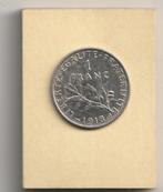 1 Frank van het jaar 1918 in het zilver van Frankrijk ,,zie, Postzegels en Munten, Munten | Europa | Niet-Euromunten, Verzenden