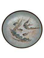 Set van 3 vintage bekers — Geëmailleerd koper — Fish, Ophalen of Verzenden