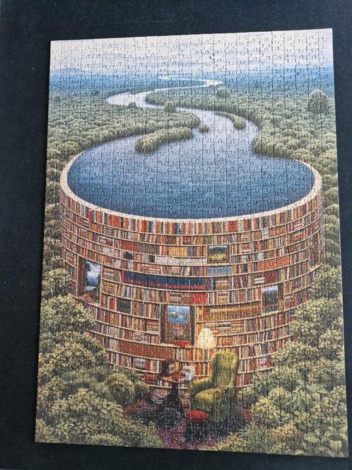 puzzel Rebo Bibliodam 1000st, Hobby en Vrije tijd, Denksport en Puzzels, Legpuzzel, 500 t/m 1500 stukjes, Ophalen of Verzenden