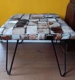 Handgemaakte Koeienhuid Salontafel 60x60x48cm, Ophalen, Gebruikt