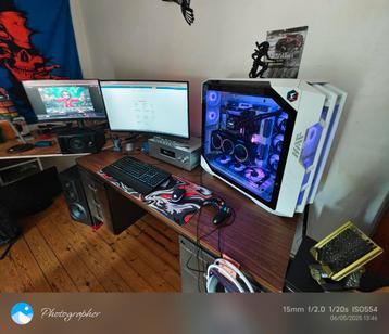 Vends ou échange setup gamer complet 2200€ FIXE, 32 GB, Avec carte vidéo, Virtual Reality, Comme neuf