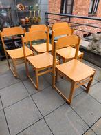 Stapelbare multiplex stoelen (6 stuks) jaren 90, Ophalen