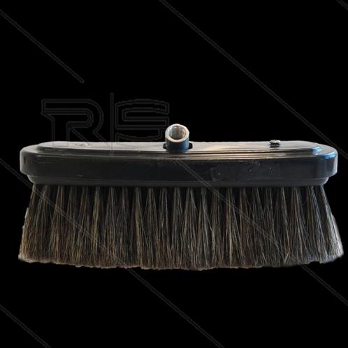 RVS Wasborstel Natuurhaar 65mm met Borgkap, Auto diversen, Overige Auto diversen, Verzenden