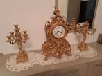 goudkleurige klok met 2 bijpassende kandelaars, Enlèvement