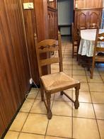 Eiken stoelen met rieten zitting _ 6 stuks, Antiek en Kunst, Ophalen
