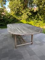 Teak houten tuintafel - eenvoudig verlengbaar, Huis en Inrichting, Tafels | Eettafels, Ophalen, Gebruikt, 100 tot 150 cm, Teakhout