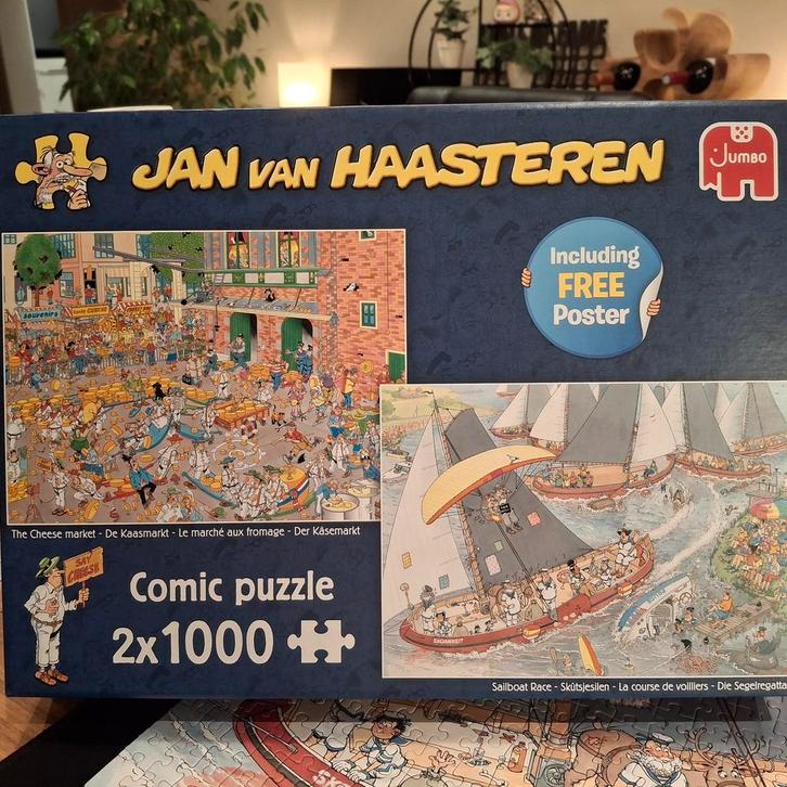 Jan van Haasteren  2 x 1000 stukjes., Hobby en Vrije tijd, Denksport en Puzzels, Ophalen