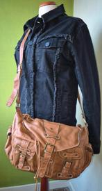 Abro cognac leren tas, Handtassen en Accessoires, Tassen | Damestassen, Ophalen of Verzenden, Zo goed als nieuw