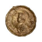 Plaque en Bronze Charles Desvergnes - Profil de Napoléon Ier, Ophalen of Verzenden, Brons