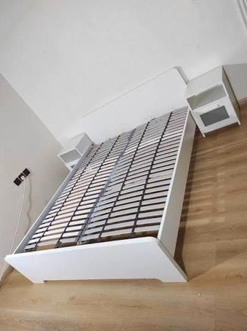 Askvoll IKEA 160x200cm wit bed met boxsprings beschikbaar voor biedingen